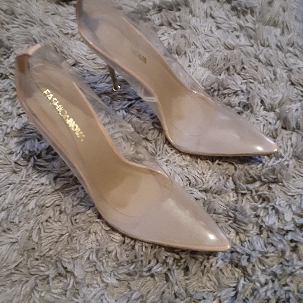 FASHION NOVA Clear Pump Heels